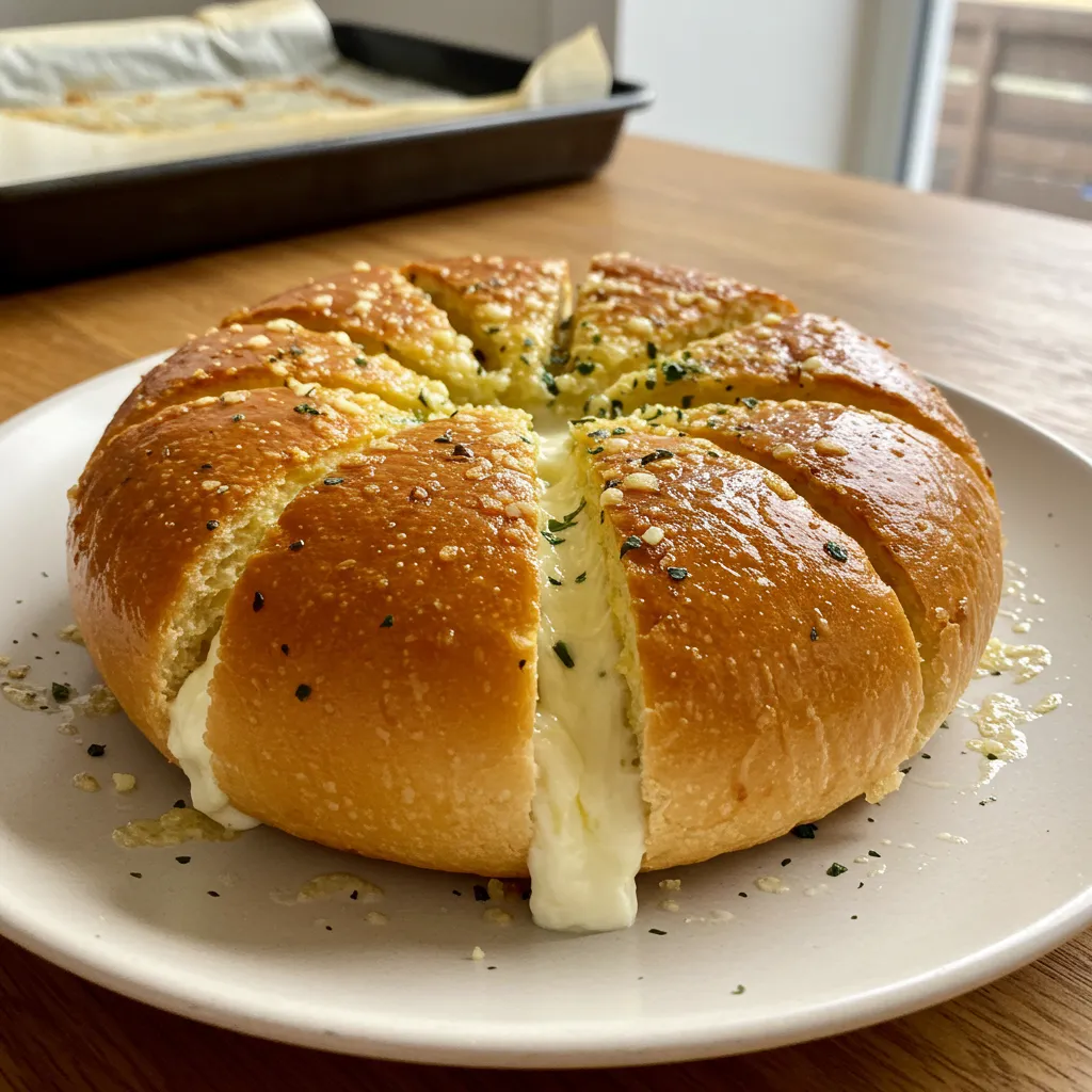 Mouthwatering Korean Cream Cheese Garlic Bread: Ultimate K-Food Sensation - secondary view